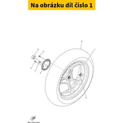 Yamaha Cast Wheel, Rear B6HF533801P0