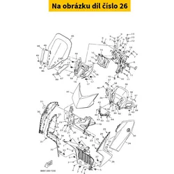 Yamaha Body Front Under 1 (MBL2) BMKF835J00P0