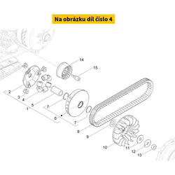 Piaggio Variator weight PIAGGIO (21x17) 14,0g (p/s) CM294903