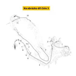 Piaggio Fuel Tank Door Opener Transmission CM344603
