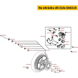 Kymco Mutter G12 m. Bund / selbstsichernd = MS5272 EA0218