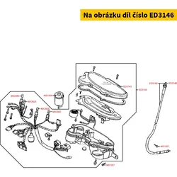 Kymco Seele f. Tachowelle = ED3145 ED3146