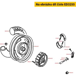 Kymco Betätigungswelle f.Bremse hi. ( D=10) ED3255