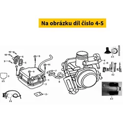 SYM Carb. Gasket Fix Set. H3A-5