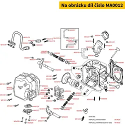 Kymco Zylinderkopf mit Führungen MA0012