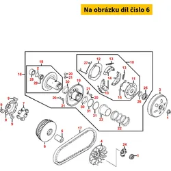Kymco Variator Trägerscheibe MA0026