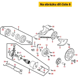 Kymco Sicherungsblech Ölpumpenzahnrad MA0030