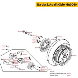 Kymco Bremsklötze (Satz = 2 Stück) MA0060