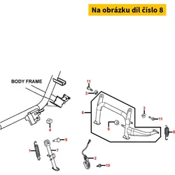 Kymco Feder f. Hauptständer MA0072