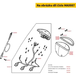 Kymco Tachometergehäuse rot MA0087