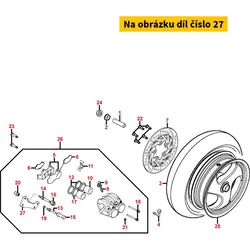 Kymco Halter f. Bremssattel hinten MA0171