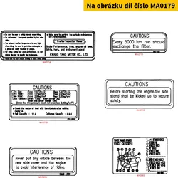 Kymco Aufkleber (Antimanipulation) MA0179