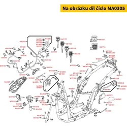 Kymco Steckdose 12V Bordspannung m. Sicherung = MA4839 MA0305
