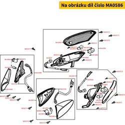 Kymco Blinkerglas vorne re. MA0586