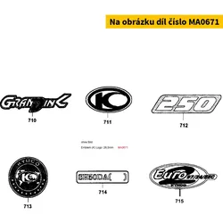 Kymco Emblem (K) 28,5mm MA0671