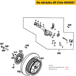 Kymco Bremskolben hinten MA0687