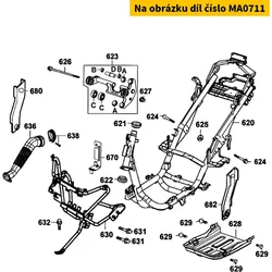 Kymco Hülse 11x16x61 f. Motorhalter MA0711