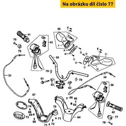 Kymco Lenkergewicht li. 60mm lang MA0743