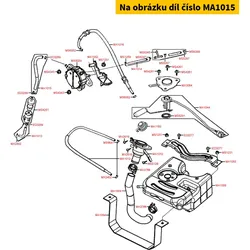 Kymco Benzinschlauch f. Benzinfilter z. Pumpe MA1015