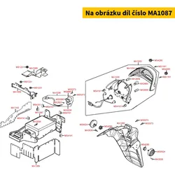 Kymco Spritzschutz hinten im Radhaus MA1087