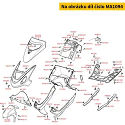 Kymco Beinschild unten MA1094
