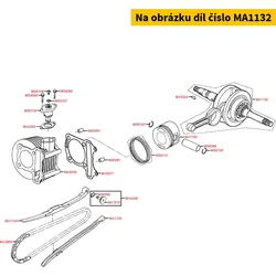 Kymco Kurbelwelle, incl. Lager MA1132