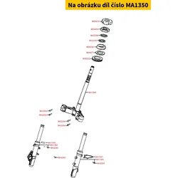 Kymco Halter f. Bremsschlauch MA1350