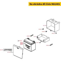 Kymco Abdeckung Batteriekasten MA1401