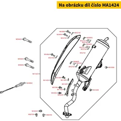 Kymco Auspuffblende MA1424