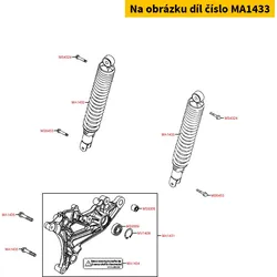 Kymco Federbein hinten li. MA1433