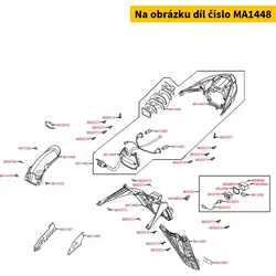 Kymco Spritzschutz hinten li. MA1448
