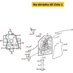 Kymco Kurbelgehäusedeckel re. MA1504