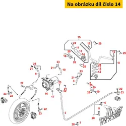 Kymco Platte f. Membrane (Hauptbremszylinder) MA1516