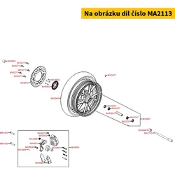 Kymco Achsschraube vorne MA2113