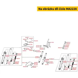 Kymco Stahlkugelsatz oben, Kugelring = ED3201 MA2228