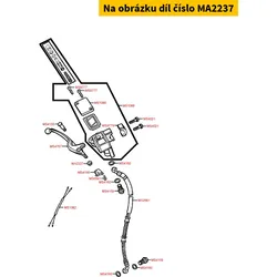 Kymco Mutter 6 mm f. Halteschraube = MV2620 MA2237