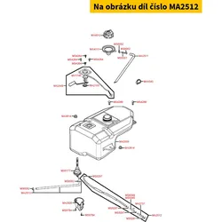 Kymco Unterdruckschlauch f. Benzinhahn MA2512