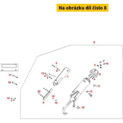 Kymco Auspuffblende Auspuffkrümmer MA2516