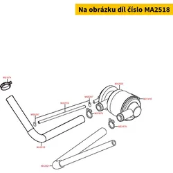 Kymco Schlauch f. Sekundärluftfilter z.Motor MA2518