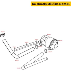 Kymco Schlauch f. Sekundärfilter MA2521