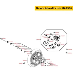 Kymco Reifen Kenda 100/80-16 Feinpr. 50P = MA255809 MA2558