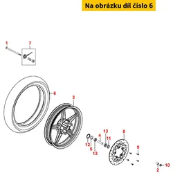 Kymco Reifen Reifen Kenda 100/80-16 M/C 50P MA255809