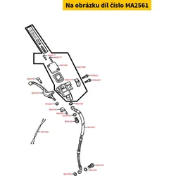 Kymco Bremsschlauch zu Sattel vo. MA2561