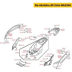 Kymco Batteriefachabdeckung MA2564
