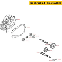 Kymco Halter f. Bremsschlauch MA2639