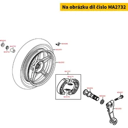 Kymco Hülse f. Hinterrad MA2732