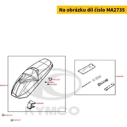 Kymco Sitzbank Verschlusshaken 40mm MA2735