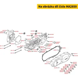 Kymco Kurbelgehäuse re. MA2850