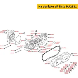 Kymco Kurbelgehäuse li. MA2851
