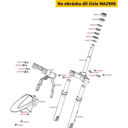 Kymco Gabelholm li. kpl. MA2906